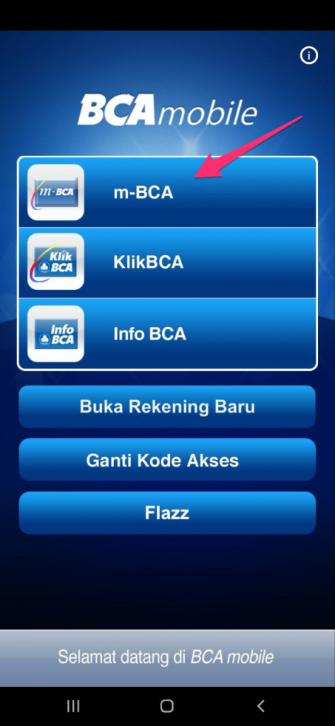 Buka BCA Mobile